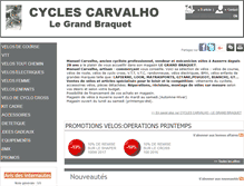Tablet Screenshot of cycles-carvalho.fr